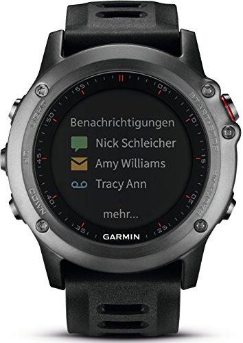 Garmin fenix 3 GPS-Multisport Uhr (hochwertiges Design, zahlreiche Navigations & Sportfunktionen, GPS/GLONASS) - 