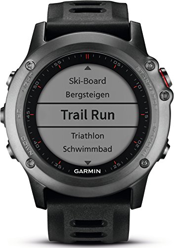 Garmin fenix 3 GPS-Multisport Uhr (hochwertiges Design, zahlreiche Navigations & Sportfunktionen, GPS/GLONASS) -