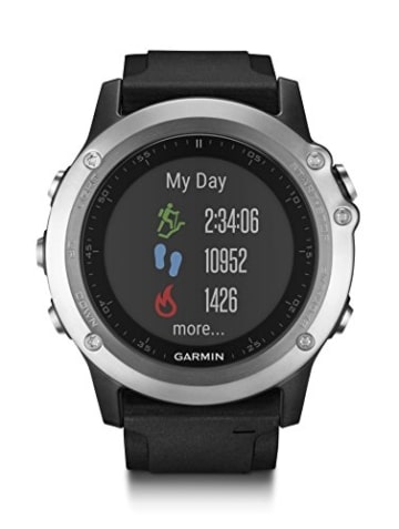 Garmin fenix 3 HR GPS-Multisport-Smartwatch - Herzfrequenzmessung am Handgelenk, zahlreiche Navigations- & Sportfunktionen, GPS/GLONASS - 